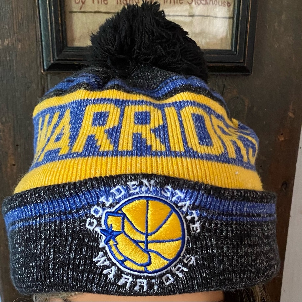 Golden State Warriors Hardwood Classics Snow Dayz Knit Hat